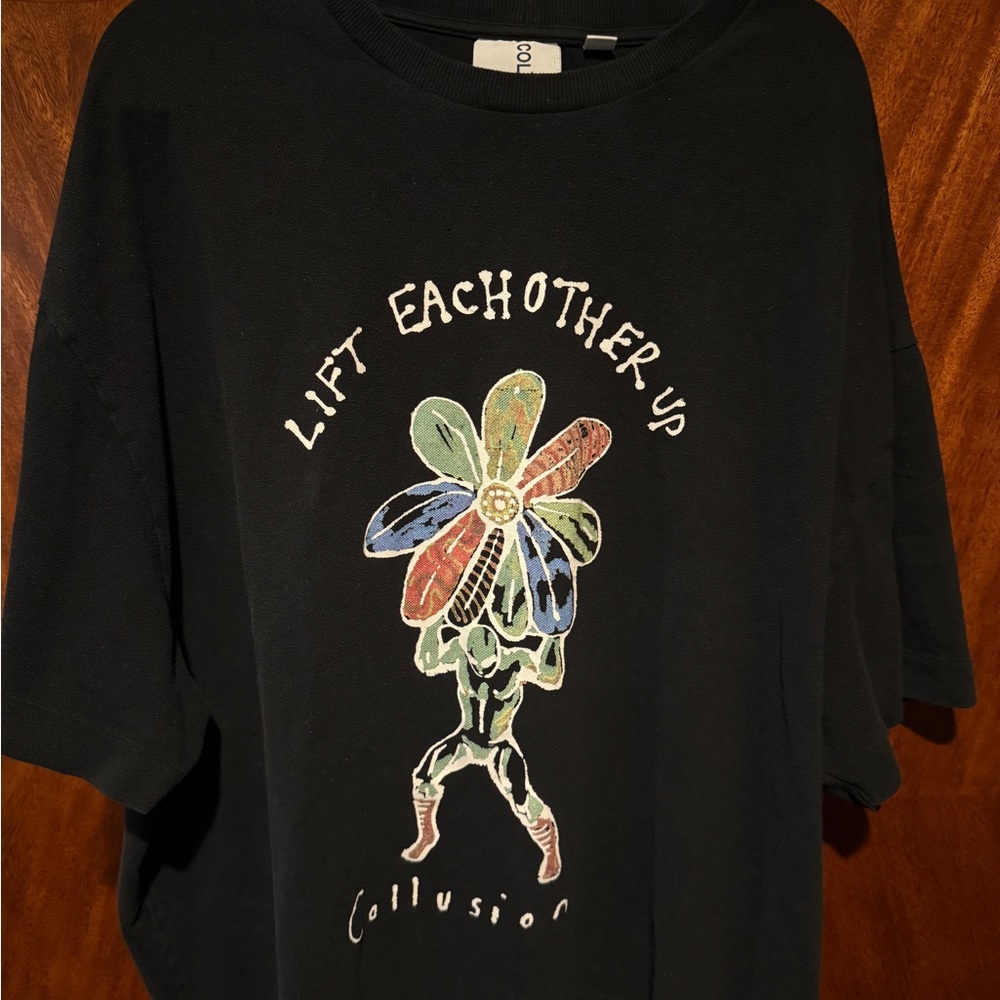 Washed Black Oversized T-Shirt - 2XL
